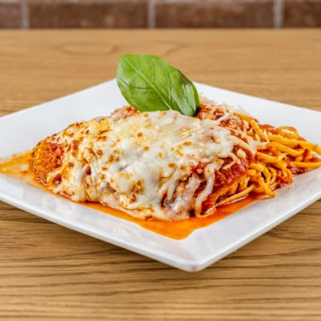 Eggplant or Chicken Parmesan.